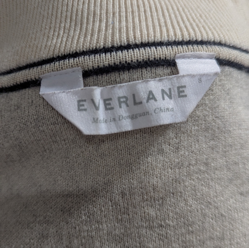 Everlane Black Wool Sweater | Minimalist Pullover | Classic Crewneck | Small - Picture 5 of 5